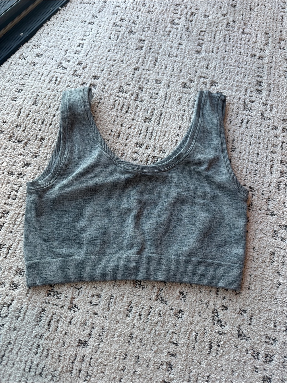 Gilligan & O'Malley Gray Seamless Scoop Tank
